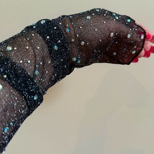 Cosmic - Embellished Fingerless Sleeves